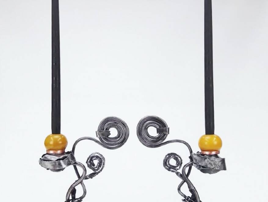 Steel Candleholders: Welding, Forming, and Forging - Image 1